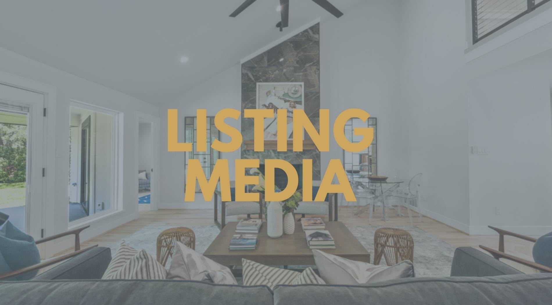 Real estate listing media